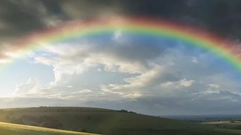 Nature, Outdoors, Sky, Rainbow
