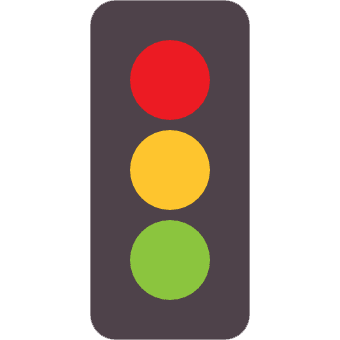 Alternative business funding, traffic light, icon